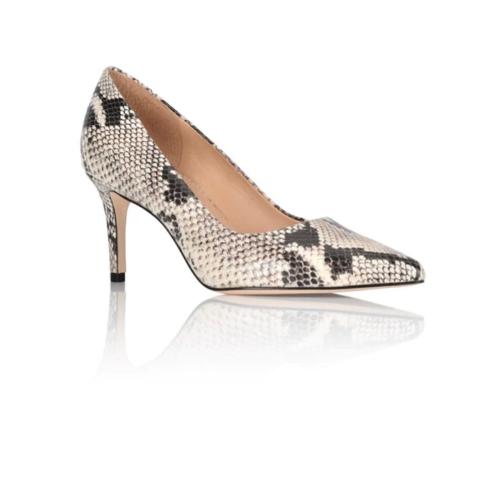 Joan Orloff Deborah Natural Snake Print Pump 7.5